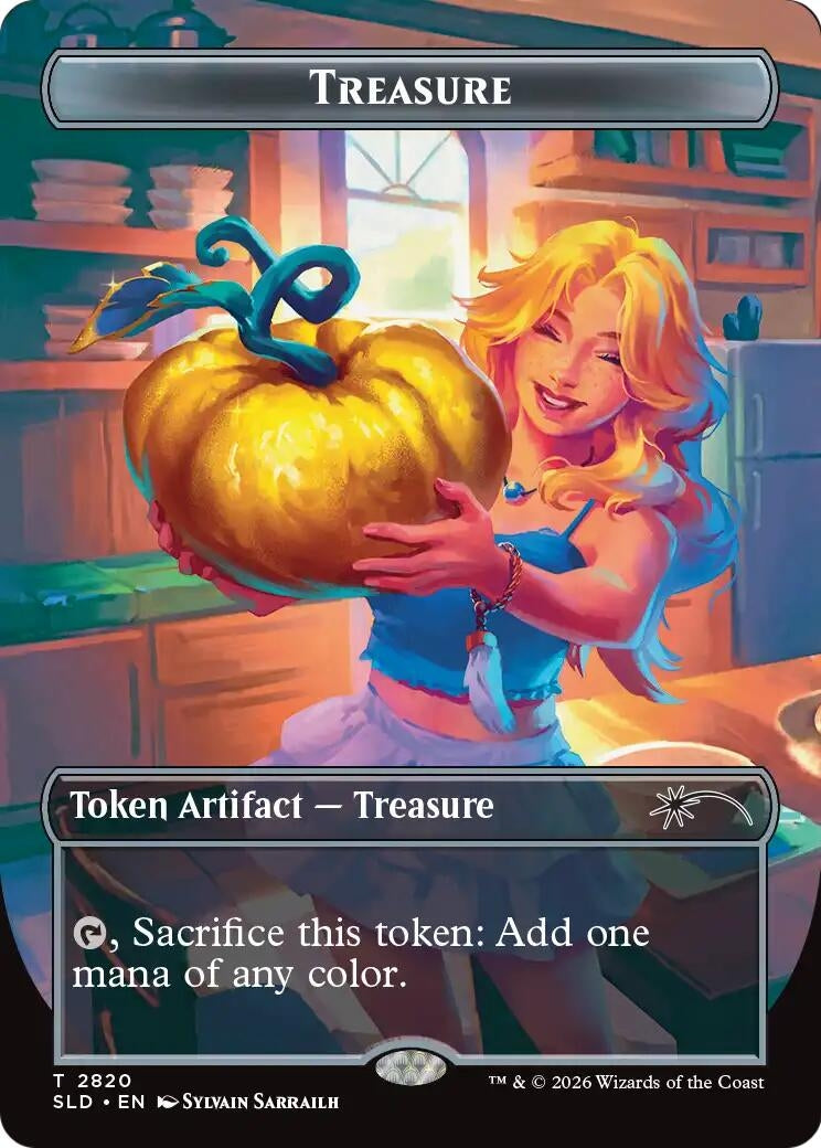 Image for Treasure Token (2820) (SLD) - Magic: The Gathering