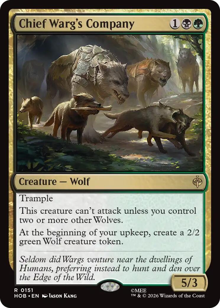 Image for Chief Warg's Company (151) (HOB) - Magic: The Gathering