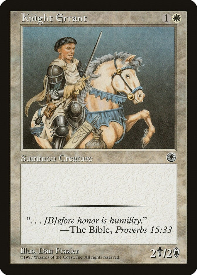Image for Knight Errant (POR) - Magic: The Gathering