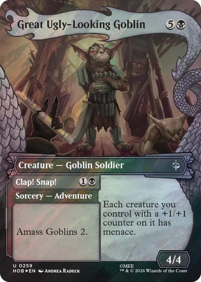 Great Ugly-Looking Goblin (Showcase) (Surge Foil) (259) (HOB)