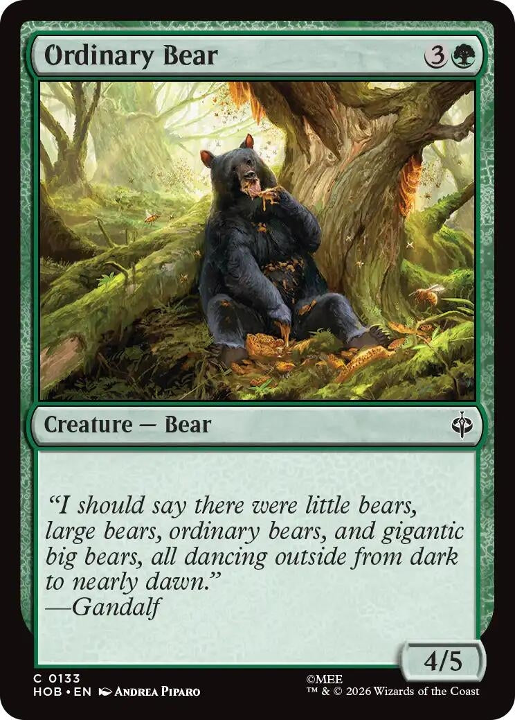 Image for Ordinary Bear (133) (HOB) - Magic: The Gathering