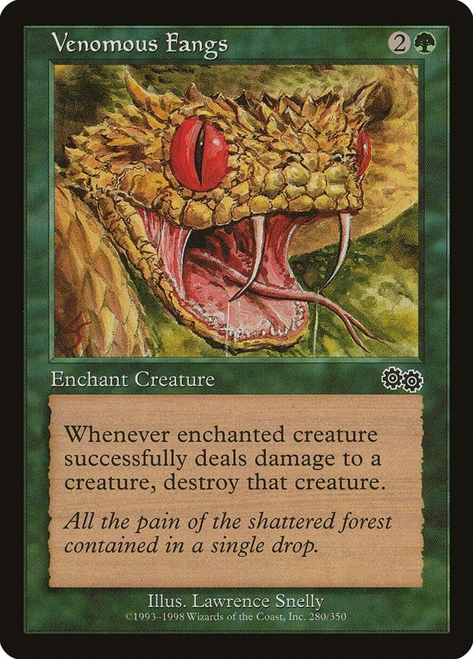 Image for Venomous Fangs (280) (USG) - Magic: The Gathering