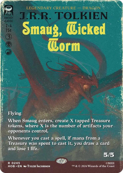 Smaug, Wicked Worm (Borderless) (245) (HOB)
