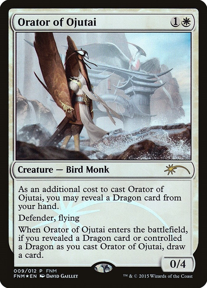 Image for Orator of Ojutai (9) (FNM) - Magic: The Gathering