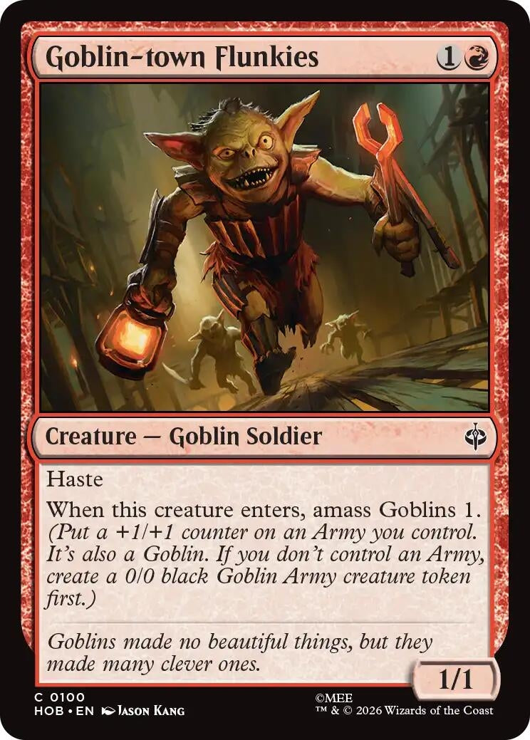 Image for Goblin-town Flunkies (100) (HOB) - Magic: The Gathering