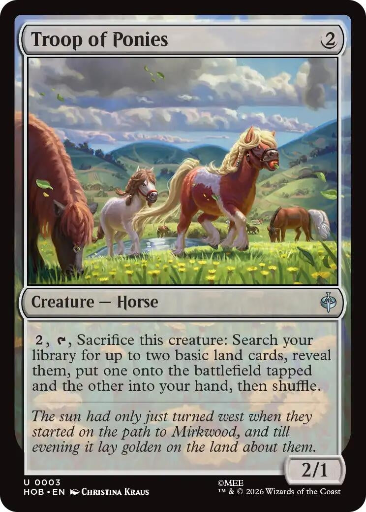 Image for Troop of Ponies (3) (HOB) - Magic: The Gathering