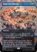 Image for Raise the Palisade (Borderless) (18) (HOC) - Magic: The Gathering