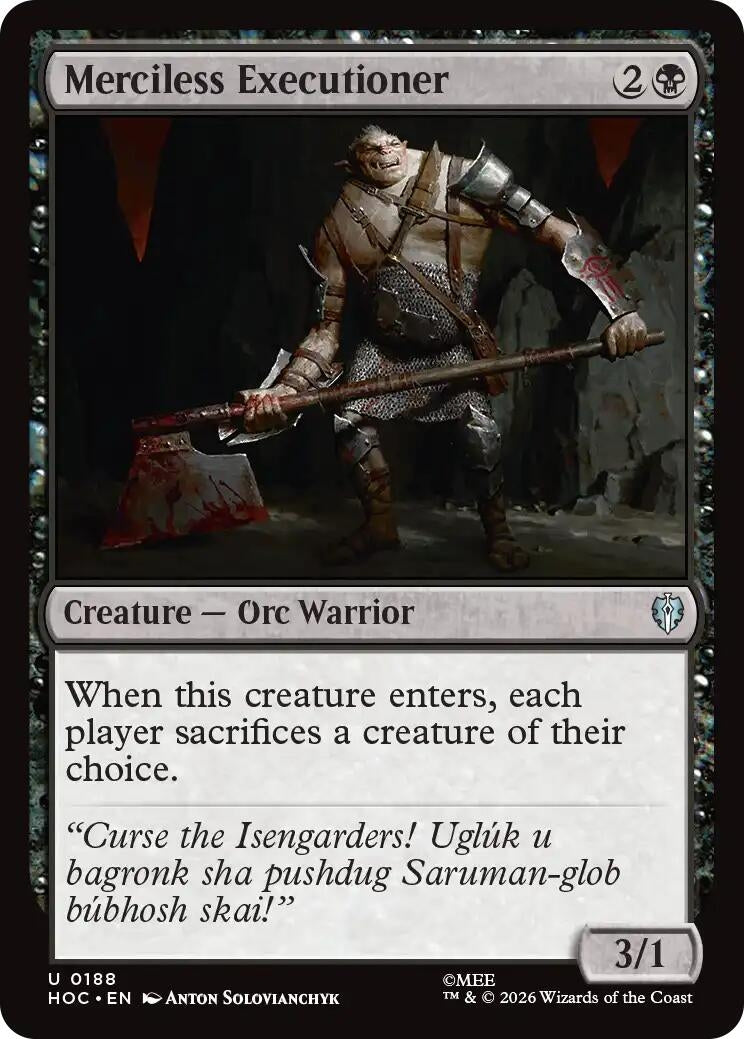 Image for Merciless Executioner (188) (HOC) - Magic: The Gathering