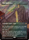 Image for The Black Gate (Borderless) (Surge Foil) (87) (HOC) - Magic: The Gathering