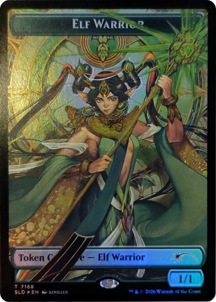Image for Elf Warrior Token (7168) (7168) (SLD) - Magic: The Gathering