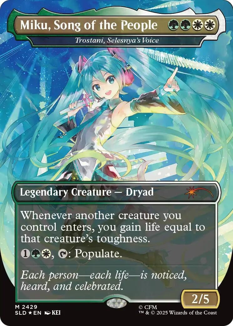 Image for Miku, Song of the People - Trostani, Selesnya's Voice (2429) (SLD) - Magic: The Gathering