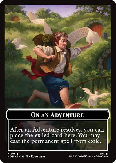 On an Adventure // Enduring Story Double Sided Token (15 // 14) (HOB)