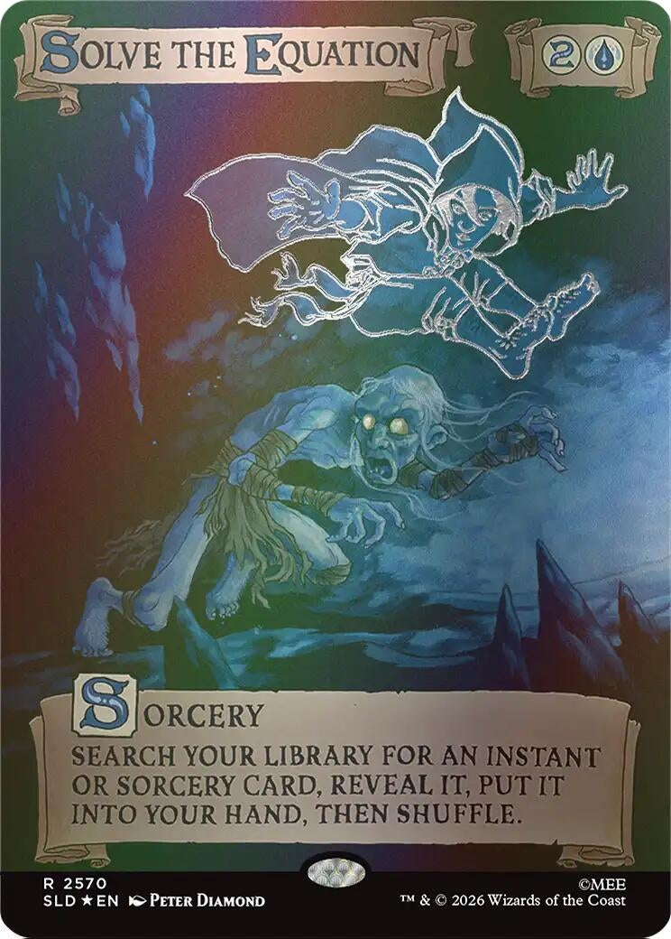 Image for Solve the Equation (2570) (Out Of Sight Foil) (2570) (SLD) - Magic: The Gathering