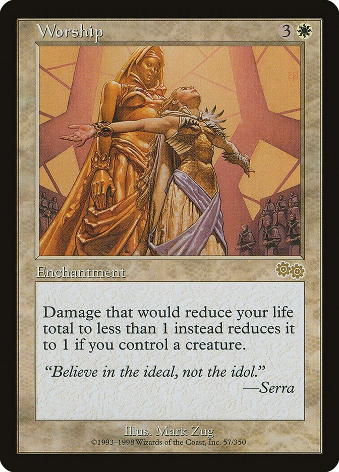 Image for Worship (57) (USG) - Magic: The Gathering