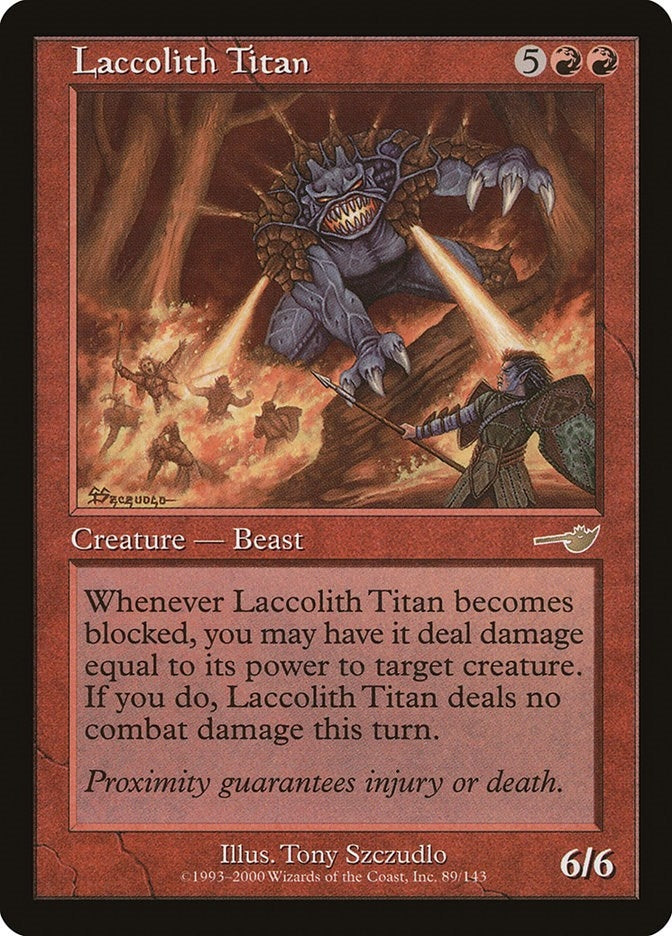 Image for Laccolith Titan (89) (NMS) - Magic: The Gathering