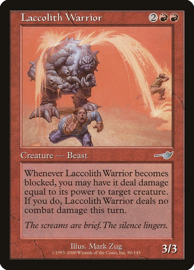 Image for Laccolith Warrior (90) (NMS) - Magic: The Gathering