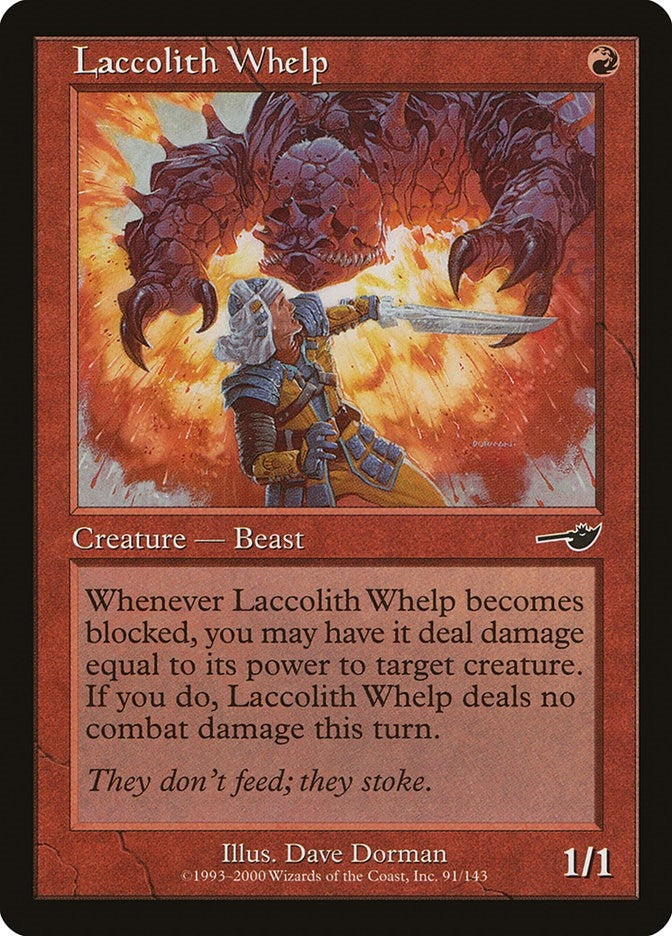 Image for Laccolith Whelp (91) (NMS) - Magic: The Gathering
