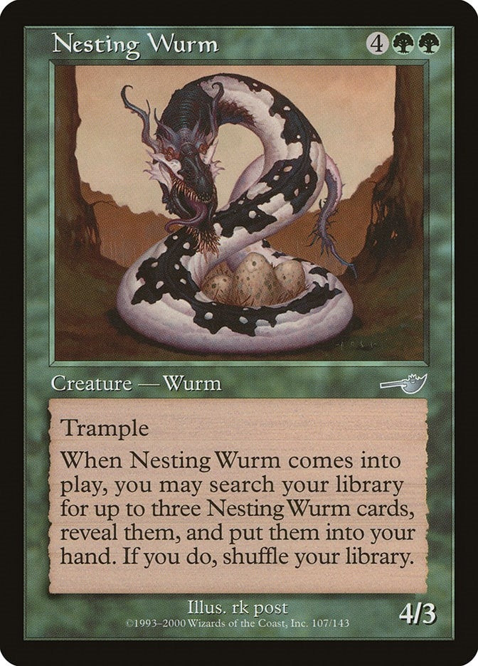 Image for Nesting Wurm (107) (NMS) - Magic: The Gathering