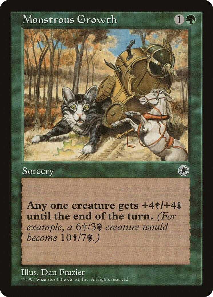 Image for Monstrous Growth (POR) - Magic: The Gathering