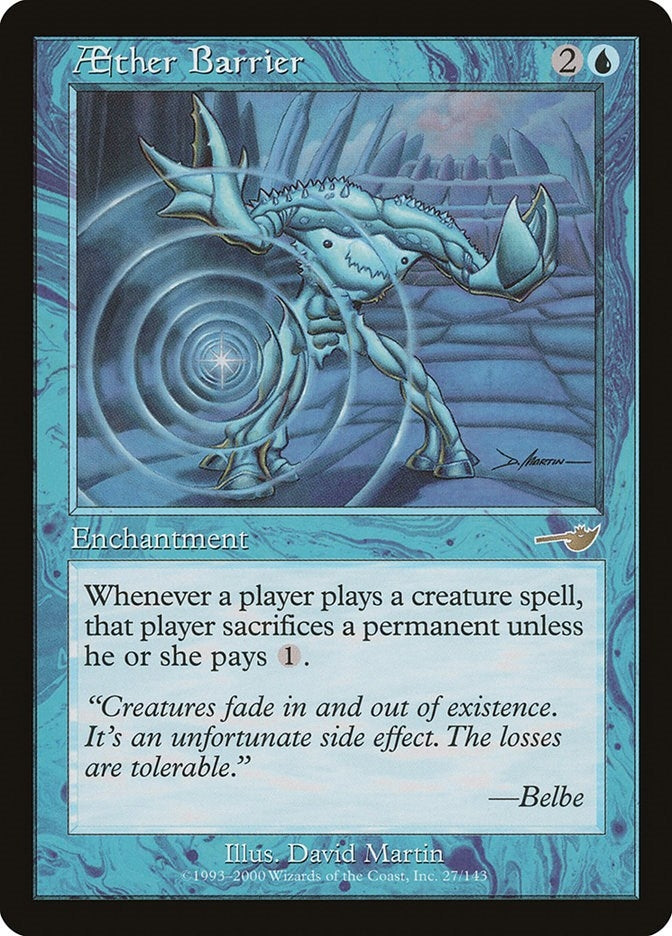 Image for Aether Barrier (27) (NMS) - Magic: The Gathering