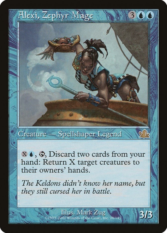 Image for Alexi, Zephyr Mage (28) (PCY) - Magic: The Gathering