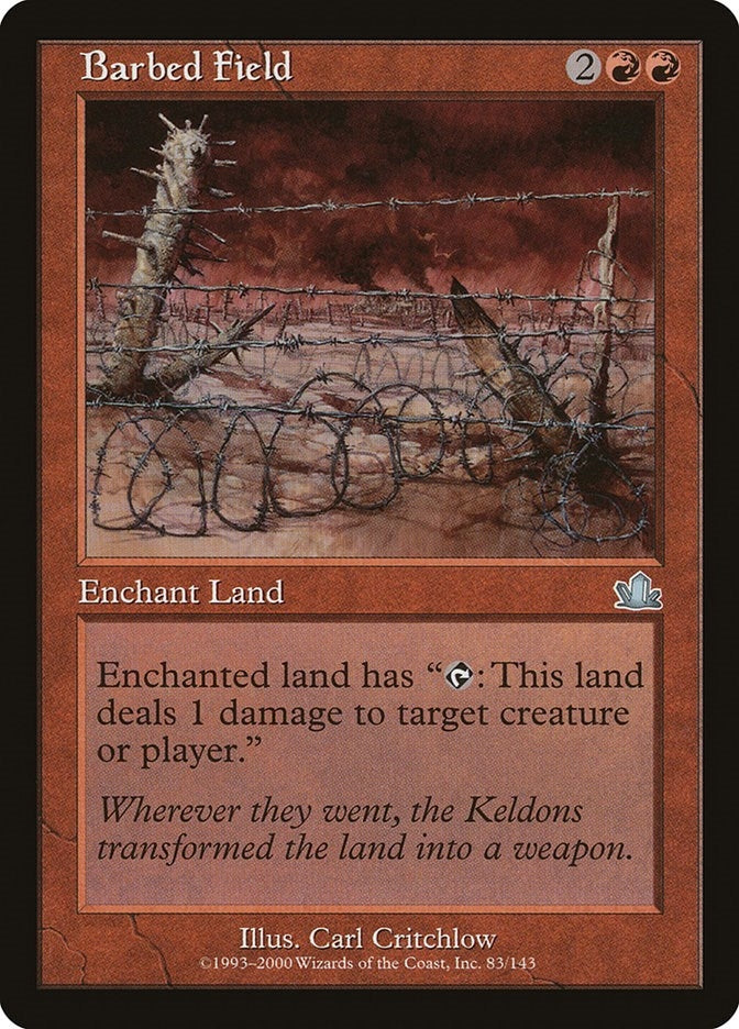 Image for Barbed Field (83) (PCY) - Magic: The Gathering