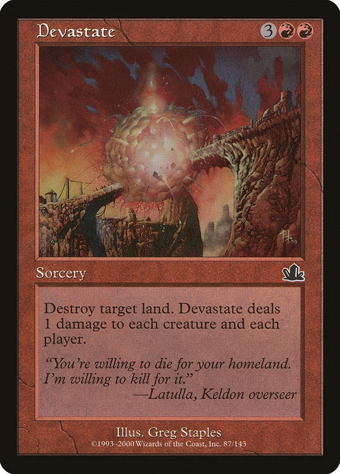 Image for Devastate (87) (PCY) - Magic: The Gathering
