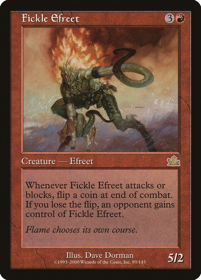 Image for Fickle Efreet (89) (PCY) - Magic: The Gathering