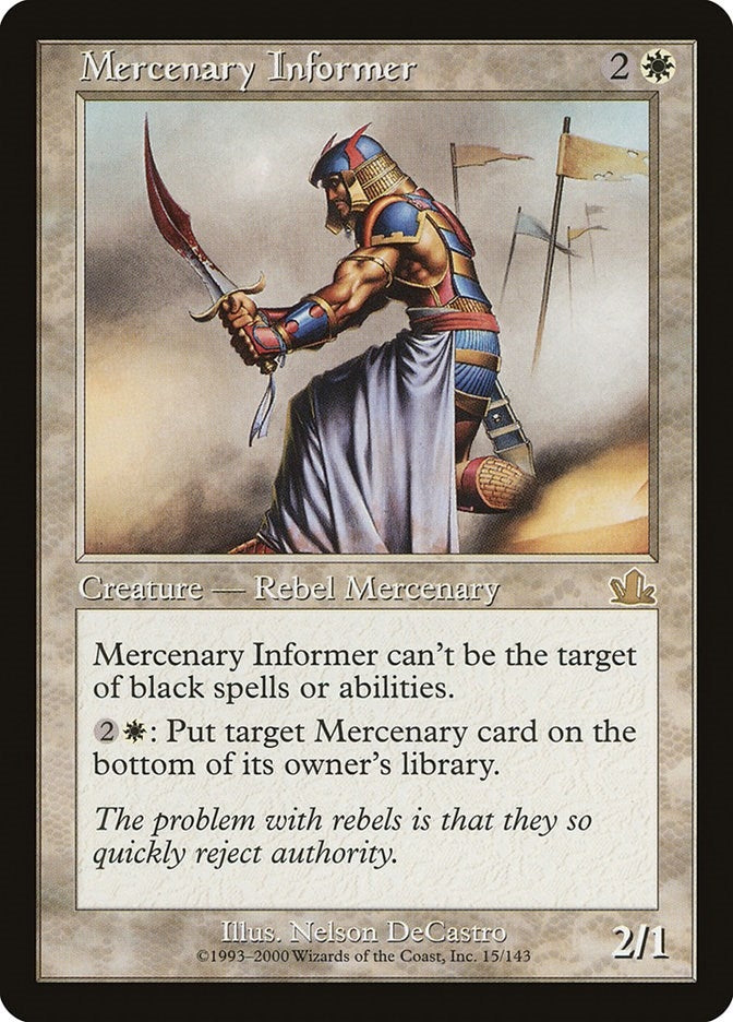Image for Mercenary Informer (15) (PCY) - Magic: The Gathering