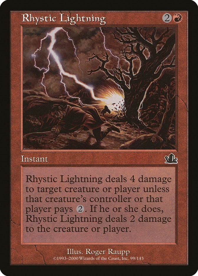 Image for Rhystic Lightning (99) (PCY) - Magic: The Gathering