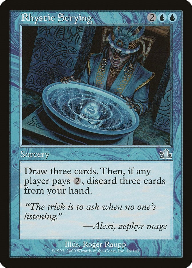 Image for Rhystic Scrying (44) (PCY) - Magic: The Gathering