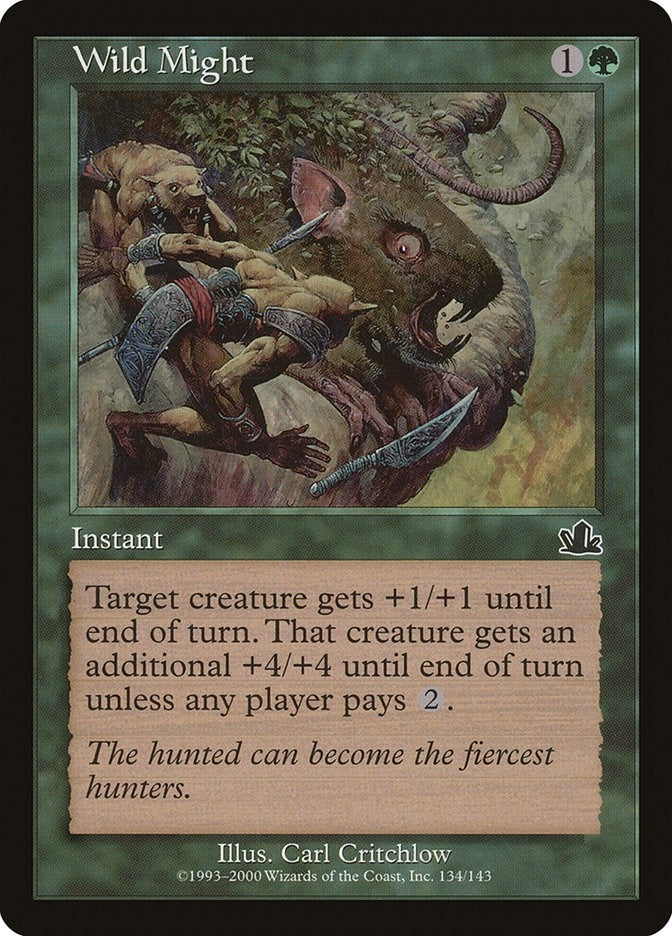 Image for Wild Might (134) (PCY) - Magic: The Gathering