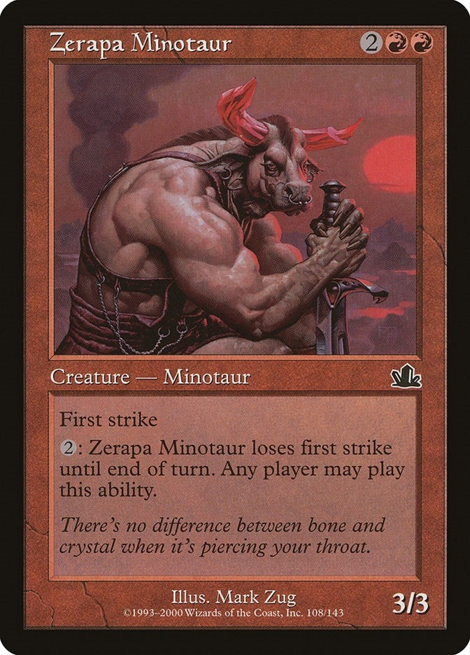 Image for Zerapa Minotaur (108) (PCY) - Magic: The Gathering