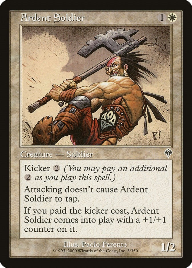 Image for Ardent Soldier (3) (INV) - Magic: The Gathering