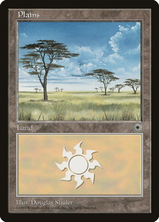Image for Plains (Clouds Right) (POR) - Magic: The Gathering
