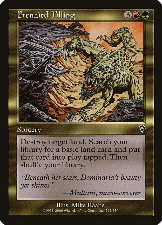 Image for Frenzied Tilling (247) (INV) - Magic: The Gathering