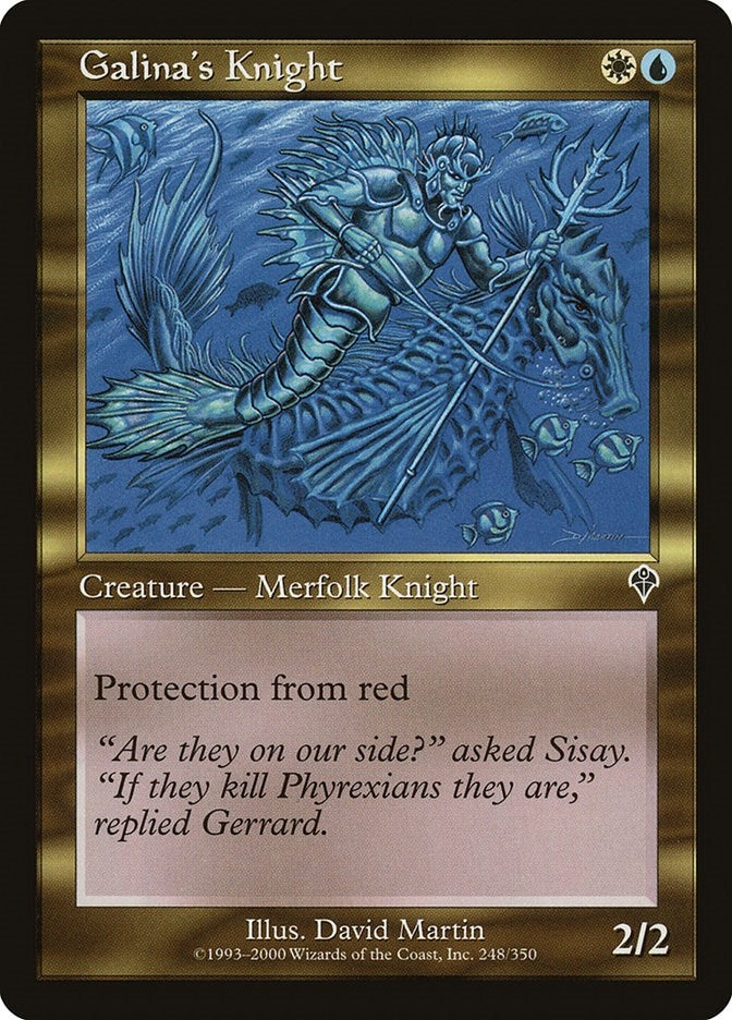 Image for Galina's Knight (248) (INV) - Magic: The Gathering