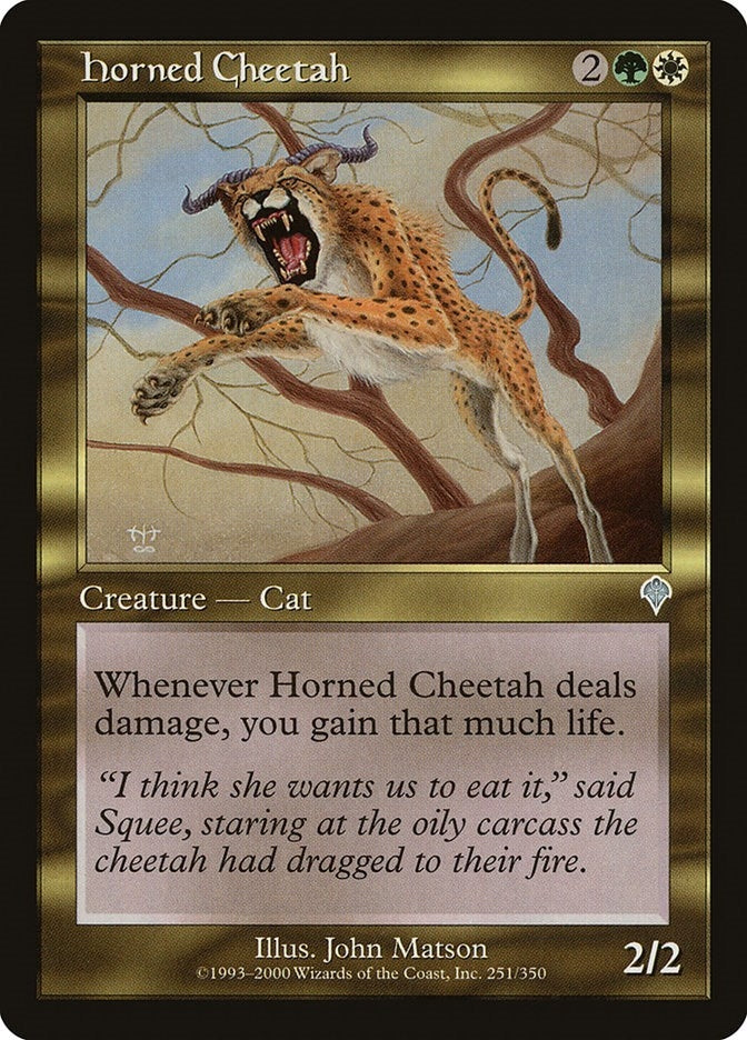 Image for Horned Cheetah (251) (INV) - Magic: The Gathering