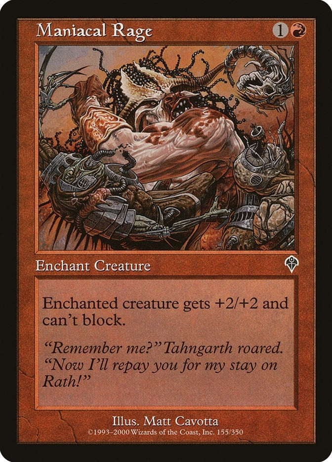 Image for Maniacal Rage (155) (INV) - Magic: The Gathering