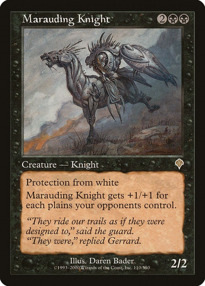 Image for Marauding Knight (110) (INV) - Magic: The Gathering