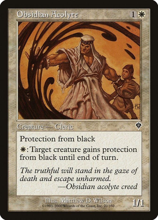 Image for Obsidian Acolyte (22) (INV) - Magic: The Gathering