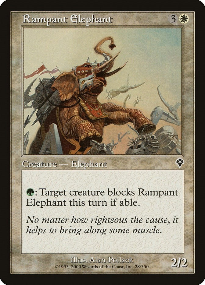 Image for Rampant Elephant (28) (INV) - Magic: The Gathering
