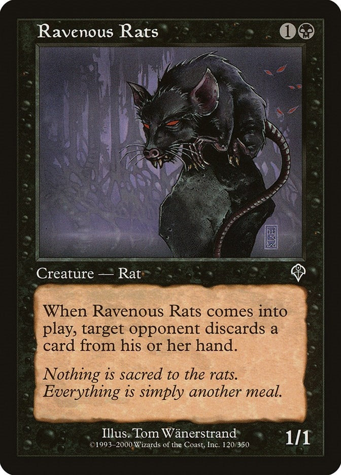 Image for Ravenous Rats (120) (INV) - Magic: The Gathering