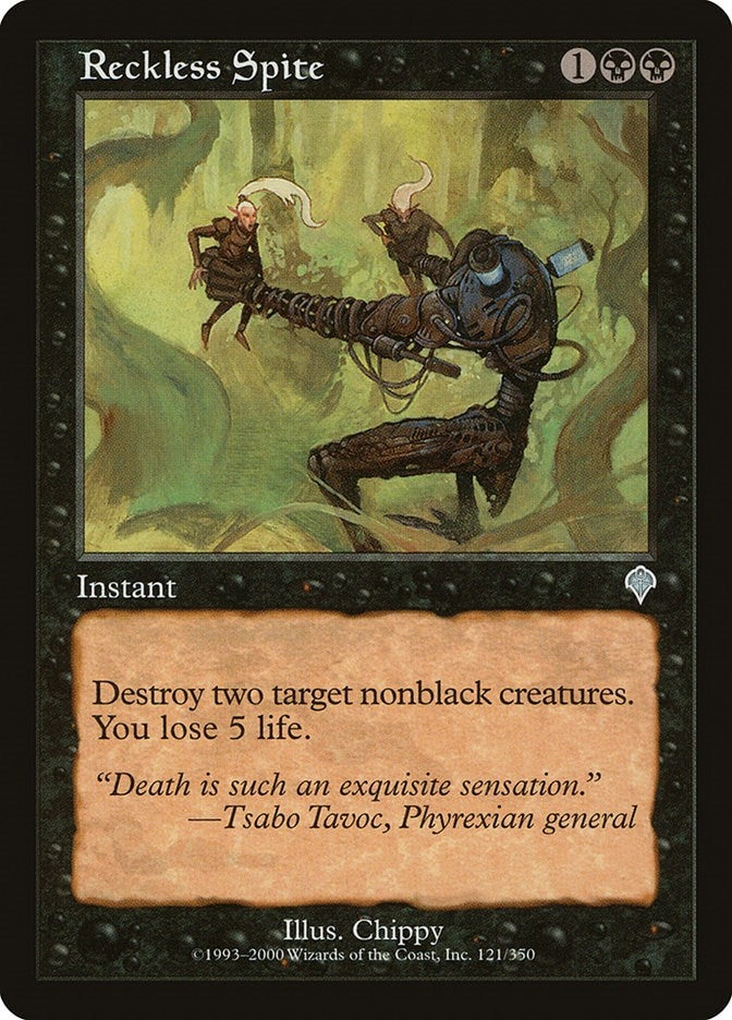 Image for Reckless Spite (121) (INV) - Magic: The Gathering
