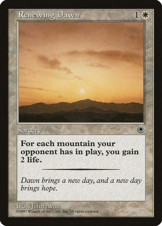 Image for Renewing Dawn (POR) - Magic: The Gathering