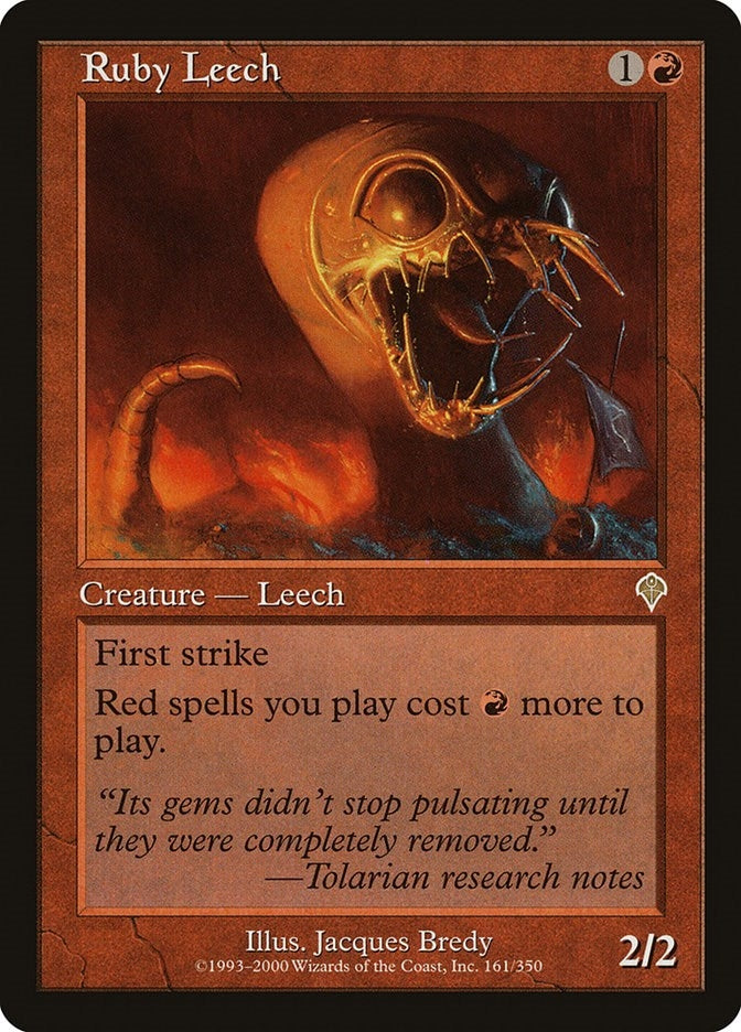 Image for Ruby Leech (161) (INV) - Magic: The Gathering