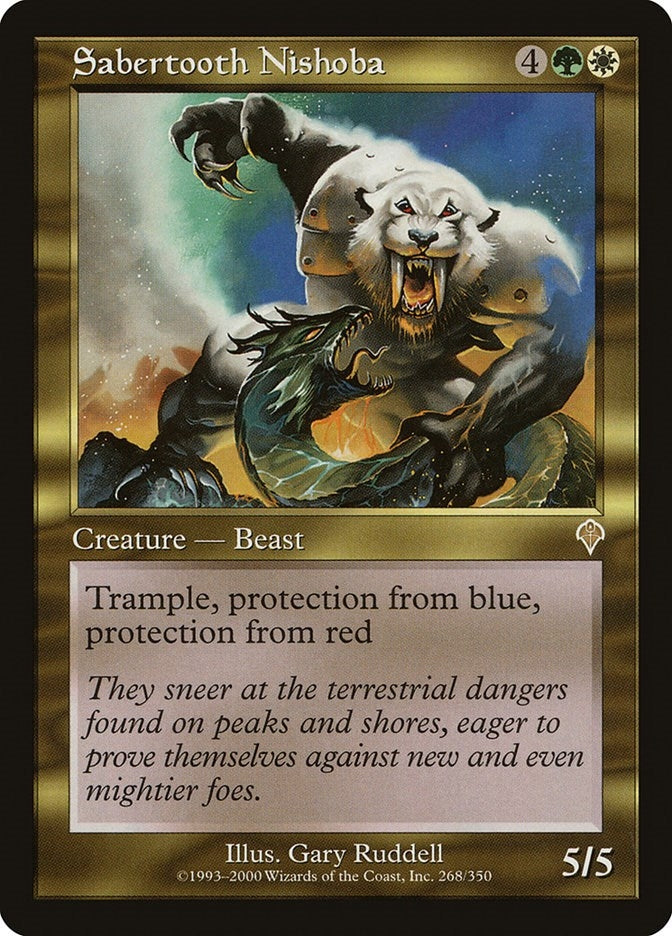 Image for Sabertooth Nishoba (268) (INV) - Magic: The Gathering