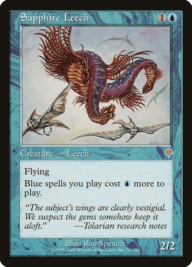 Image for Sapphire Leech (71) (INV) - Magic: The Gathering