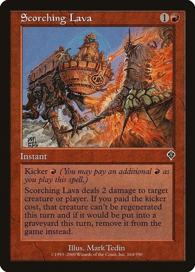 Image for Scorching Lava (164) (INV) - Magic: The Gathering