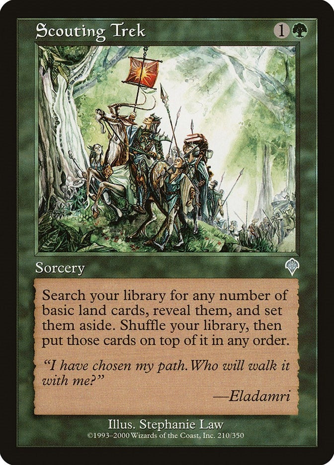 Image for Scouting Trek (210) (INV) - Magic: The Gathering